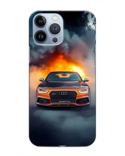 Чохол для iPhone 13 Pro з картинкою «Audi у вогняному диму» Чохол для iPhone 13 Pro з картинкою «Audi у вогняному диму»