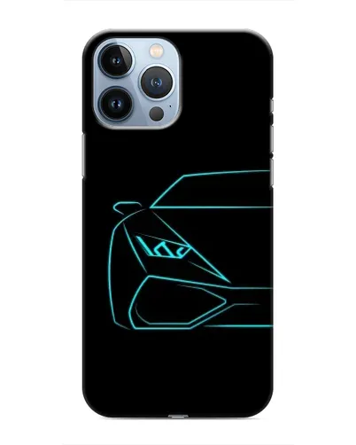 Чохол для iPhone 13 Pro з картинкою «Блакитний силует Lamborghini» Чохол для iPhone 13 Pro з картинкою «Блакитний силует Lamborghini»