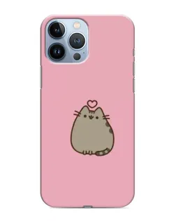 Чохол для iPhone 13 Pro з картинкою «Pusheen серце» Чохол для iPhone 13 Pro з картинкою «Pusheen серце»