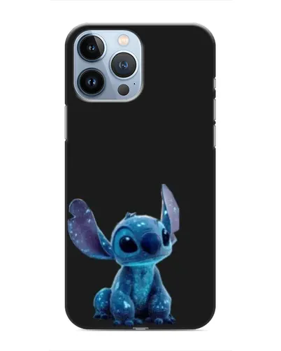 Чехол для iPhone 13 Pro с картинкой «Стич на черном»