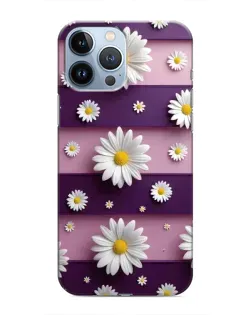 Чохол для iPhone 13 Pro з картинкою «Ромашки на фіолетовому» Чохол для iPhone 13 Pro з картинкою «Ромашки на фіолетовому»