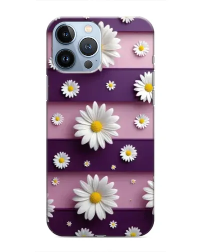Чохол для iPhone 13 Pro з картинкою «Ромашки на фіолетовому» Чохол для iPhone 13 Pro з картинкою «Ромашки на фіолетовому»