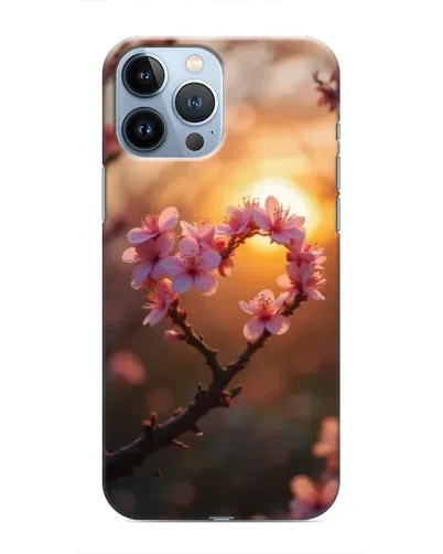 Чохол для iPhone 13 Pro з картинкою «Рожевий цвіт сердечко на тлі заходу» Чохол для iPhone 13 Pro з картинкою «Рожевий цвіт сердечко на тлі заходу»