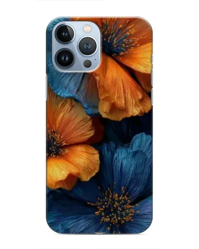 Чохол для iPhone 13 Pro з картинкою «Яскрава синьо-помаранчева флора» Чохол для iPhone 13 Pro з картинкою «Яскрава синьо-помаранчева флора»