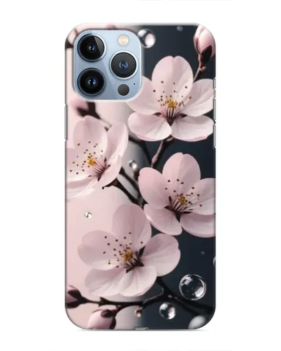 Чохол для iPhone 13 Pro з картинкою «Ніжня сакура та краплі» Чохол для iPhone 13 Pro з картинкою «Ніжня сакура та краплі»