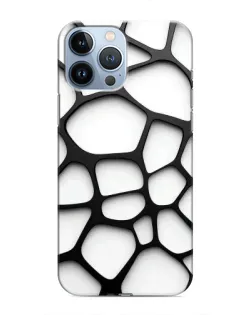 Чохол для iPhone 13 Pro з картинкою «Біла об'ємна сітка» Чохол для iPhone 13 Pro з картинкою «Біла об'ємна сітка»