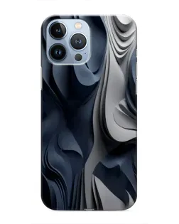 Чохол для iPhone 13 Pro з картинкою «Об'ємні сині складки» Чохол для iPhone 13 Pro з картинкою «Об'ємні сині складки»
