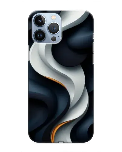 Чохол для iPhone 13 Pro з картинкою «Об'ємні чорно-білі стрічки» Чохол для iPhone 13 Pro з картинкою «Об'ємні чорно-білі стрічки»