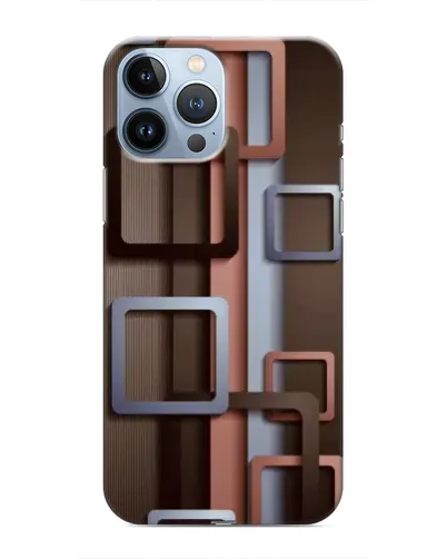 Чохол для iPhone 13 Pro з картинкою «Коричневі об'ємні квадрати» Чохол для iPhone 13 Pro з картинкою «Коричневі об'ємні квадрати»