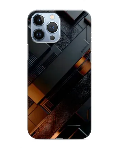 Чохол для iPhone 13 Pro з картинкою «Чорні геометричні блоки» Чохол для iPhone 13 Pro з картинкою «Чорні геометричні блоки»