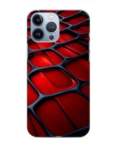 Чохол для iPhone 13 Pro з картинкою «Червона глянцева сітка» Чохол для iPhone 13 Pro з картинкою «Червона глянцева сітка»