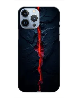 Чохол для iPhone 13 Pro з картинкою «Червона лавова тріщина»