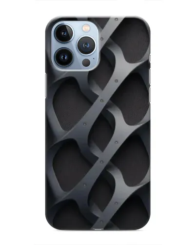 Чохол для iPhone 13 Pro з картинкою «Об'ємне сіре плетіння» Чохол для iPhone 13 Pro з картинкою «Об'ємне сіре плетіння»
