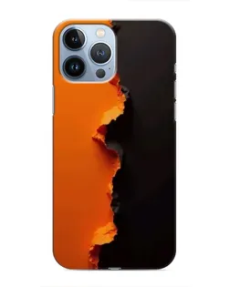 Чохол для iPhone 13 Pro з картинкою «Помаранчевий розлом»