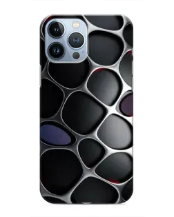Чохол для iPhone 13 Pro з картинкою «Об'ємна темна решітка»