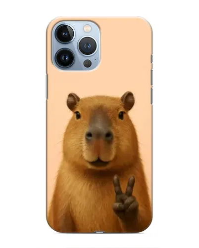 Чехол для iPhone 13 Pro с картинкой «Капибара виктория» Чехол для iPhone 13 Pro с картинкой «Капибара виктория»