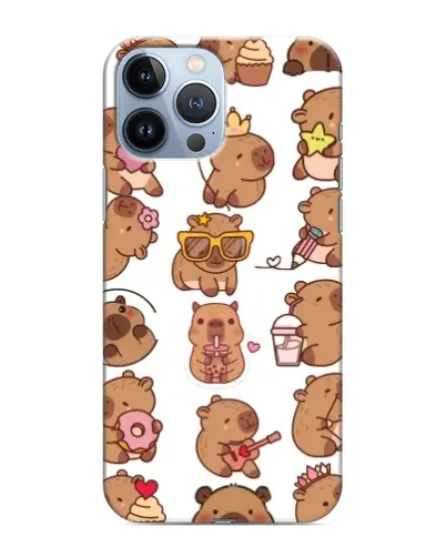 Чехол для iPhone 13 Pro с картинкой «Стикерпак с капибарами» Чехол для iPhone 13 Pro с картинкой «Стикерпак с капибарами»
