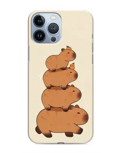 Чехол для iPhone 13 Pro с картинкой «Башня из капибар» Чехол для iPhone 13 Pro с картинкой «Башня из капибар»