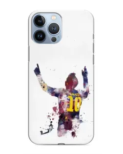 Чехол для iPhone 13 Pro с картинкой «Акварельный Месси Барселона»