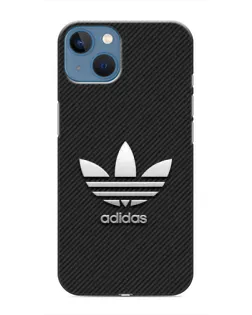 Чехол для iPhone 13 с картинкой «Adidas Карбоновая текстура»