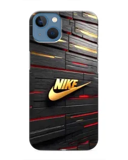 Чехол для iPhone 13 с картинкой «Золотой Nike на металле» Чехол для iPhone 13 с картинкой «Золотой Nike на металле»