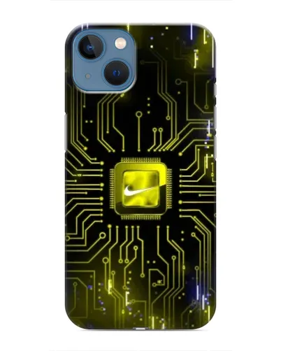 Чехол для iPhone 13 с картинкой «Nike — золотая искра» Чехол для iPhone 13 с картинкой «Nike — золотая искра»