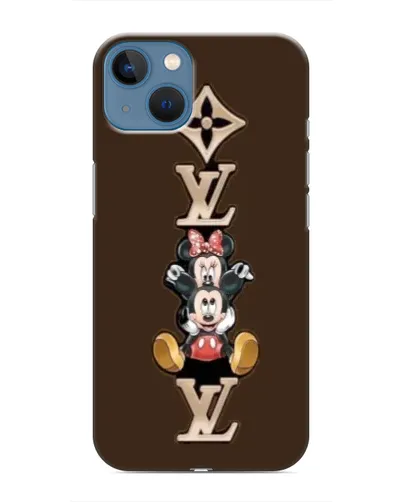 Чохол для iPhone 13 з картинкою «LV та Міккі Маус»