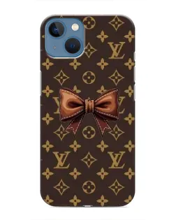 Чехол для iPhone 13 с картинкой «LV с бантом»