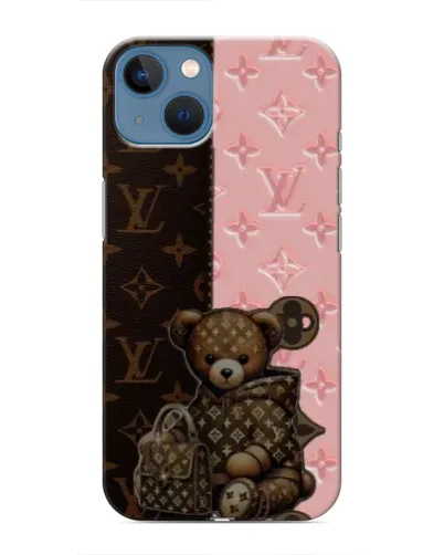 Чохол для iPhone 13 з картинкою «Ведмедик у стилі LV»