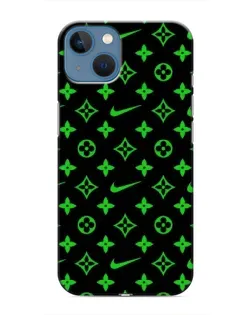 Чехол для iPhone 13 с картинкой «Неоновый принт LV»