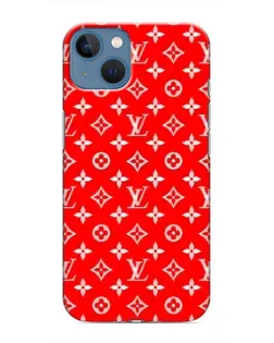 Чехол для iPhone 13 с картинкой «Яркий паттерн LV»