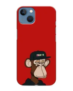 Чехол для iPhone 13 с картинкой «Bored Ape — красный фон» Чехол для iPhone 13 с картинкой «Bored Ape — красный фон»