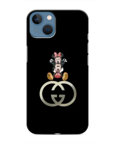 Чехол для iPhone 13 с картинкой «Минни Маус на лого»