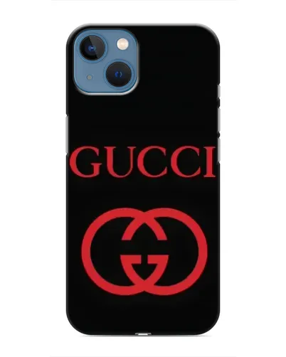 Чехол для iPhone 13 с картинкой «Gucci — красный логотип»