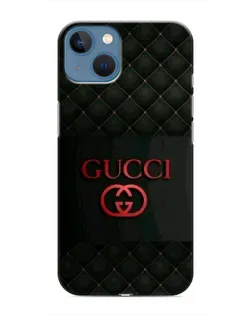 Чехол для iPhone 13 с картинкой «Gucci — стеганый черный»