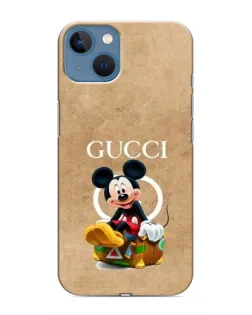 Чехол для iPhone 13 с картинкой «Микки Маус Gucci — крафт»