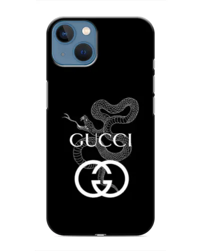 Чехол для iPhone 13 с картинкой «Gucci — серебряная змея»