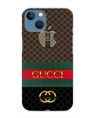 Чехол для iPhone 13 с картинкой «Gucci — брендированный десерт»