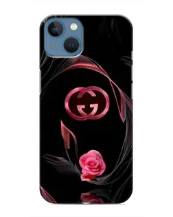 Чехол для iPhone 13 с картинкой «Gucci — неоновая роза»