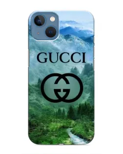 Чехол для iPhone 13 с картинкой «Gucci — горный пейзаж»