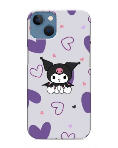 Чехол для iPhone 13 с картинкой «Kuromi и лавандовые сердца» Чехол для iPhone 13 с картинкой «Kuromi и лавандовые сердца»