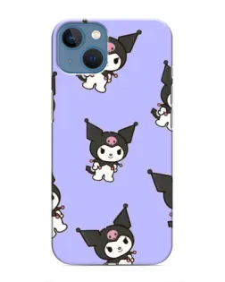 Чехол для iPhone 13 с картинкой «Паттерн с Kuromi»