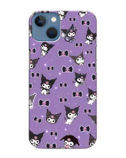 Чехол для iPhone 13 с картинкой «Kuromi — паттерн»