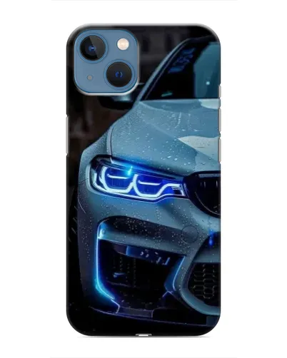Чехол для iPhone 13 с картинкой «Взгляд BMW с синими фарами» Чехол для iPhone 13 с картинкой «Взгляд BMW с синими фарами»