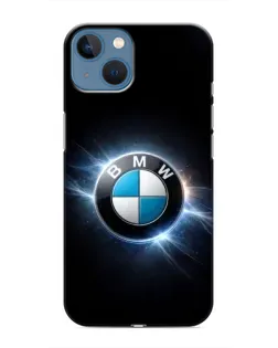 Чехол для iPhone 13 с картинкой «BMW — неоновое сияние»