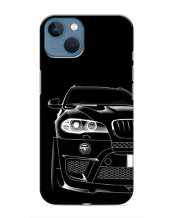 Чехол для iPhone 13 с картинкой «Темный силуэт BMW»