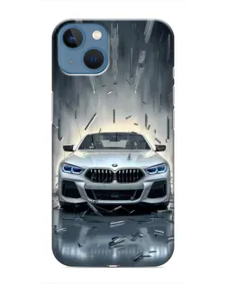 Чехол для iPhone 13 с картинкой «BMW в свете фар»