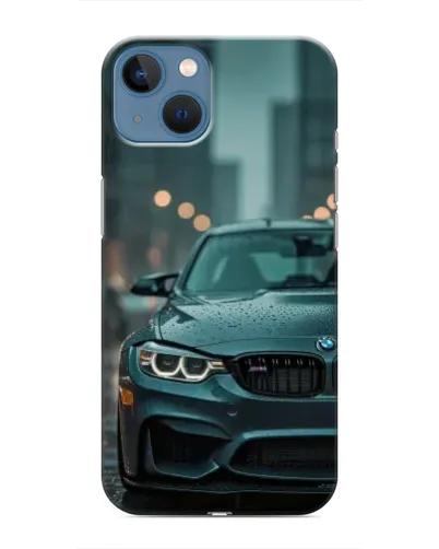 Чехол для iPhone 13 с картинкой «BMW в огнях города» Чехол для iPhone 13 с картинкой «BMW в огнях города»