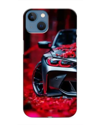 Чехол для iPhone 13 с картинкой «Спортивная BMW и цветы» Чехол для iPhone 13 с картинкой «Спортивная BMW и цветы»