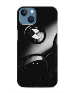 Чехол для iPhone 13 с картинкой «Эмблема BMW — макро»